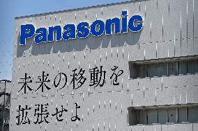 Exterior view and logo of the Panasonic Energy Suminoe Plant.